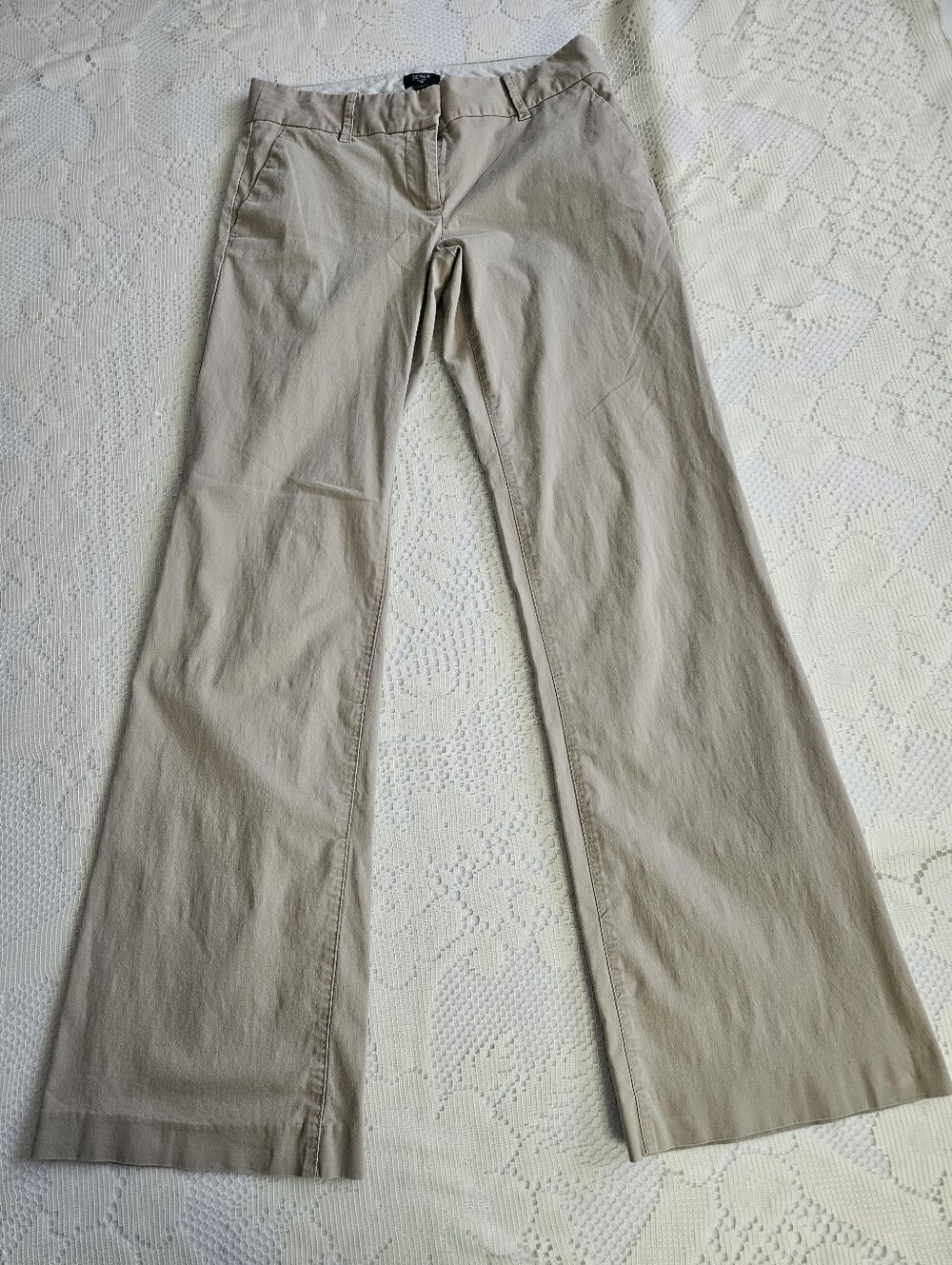 J. Crew City Fit Stretch Chino Tan Pants Size 4R